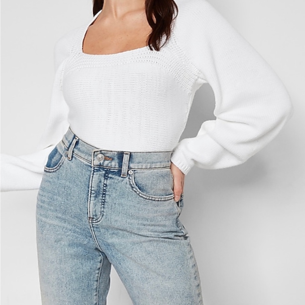 Express Square Neck Pullover Sweater
